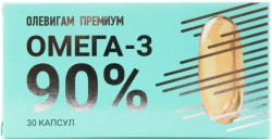 Олевигам премиум омега-3 90%, капсулы 1300 мг 30 шт