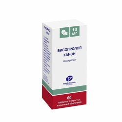 Бисопролол Канон, таблетки покрытые пленочной оболочкой 10 мг 60 шт