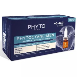 Сыворотка против выпадения волос, Phyto (Фито) 3.5 мл 12 шт арт. PH1003011P4 Фитоциан-Мэн для мужчин флаконы