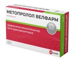 Метопролол Велфарм, таблетки 50 мг 40 шт