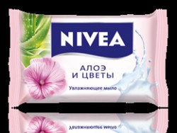 Мыло-уход, Nivea (Нивея) 90 г алоэ и цветы