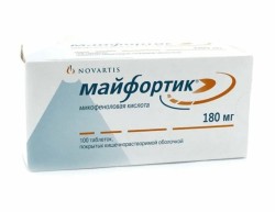 Майфортик, табл. кишечнораств. п/о 180 мг №100